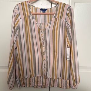 Women’s striped long sleeve. New with tags.